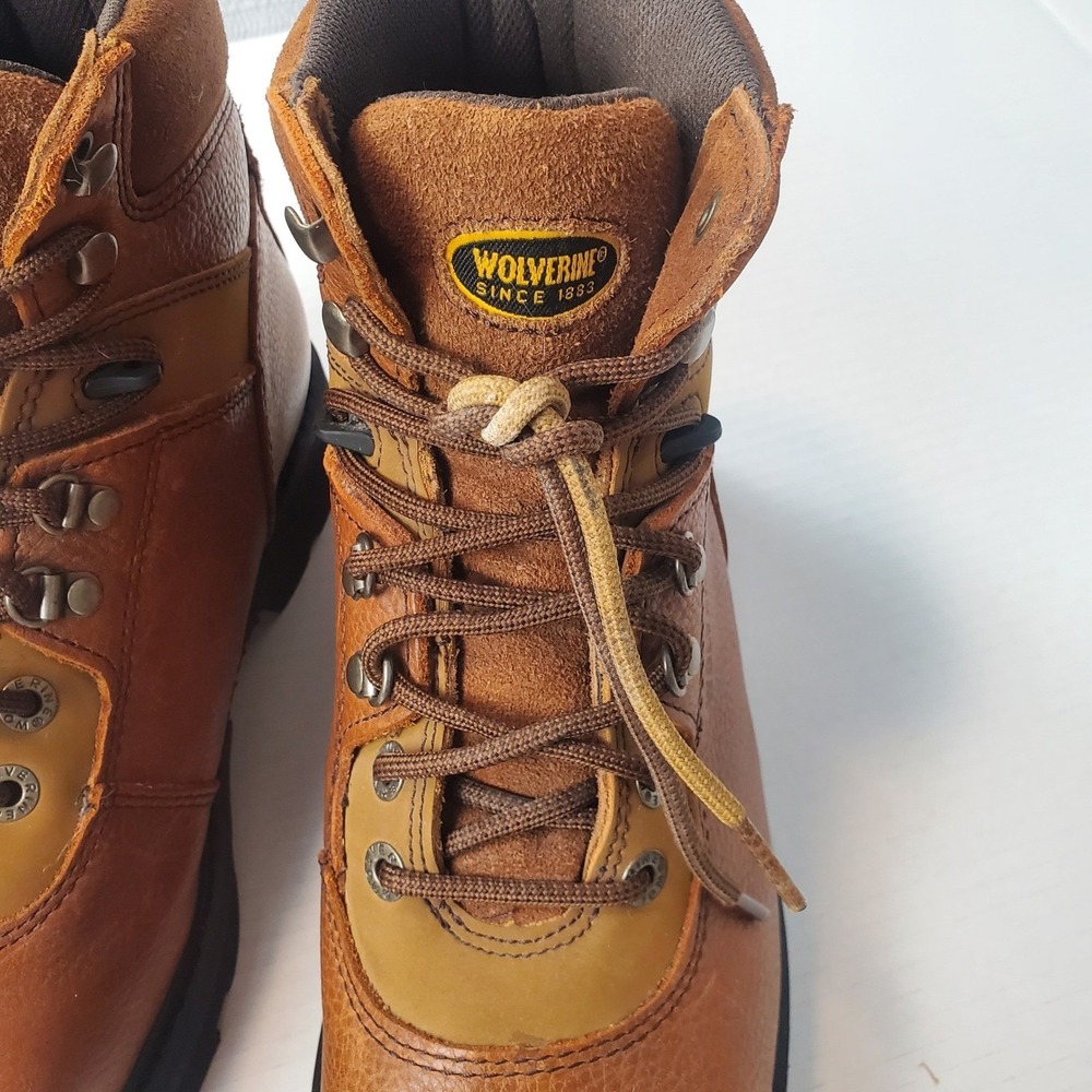 Wolverine Floorhand Steel Toe Work Boots Mens 10M Brown Leather W04013 EH - Picture 11 of 14